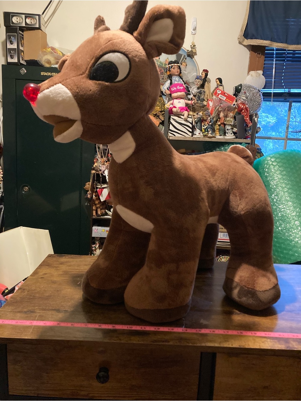 The Dee Dee vintage plush Rudolph the red nosed reindeer